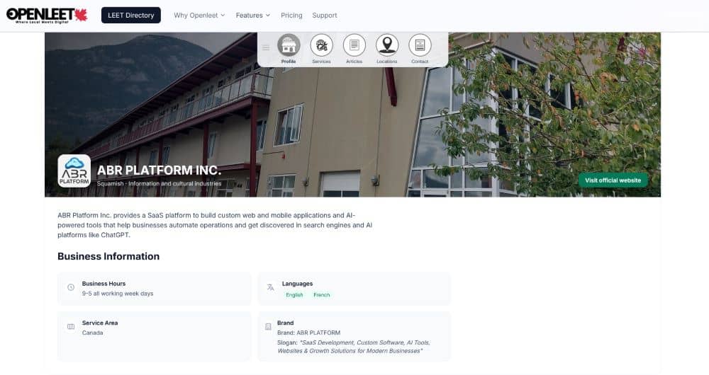 ABR Platform Openleet profile