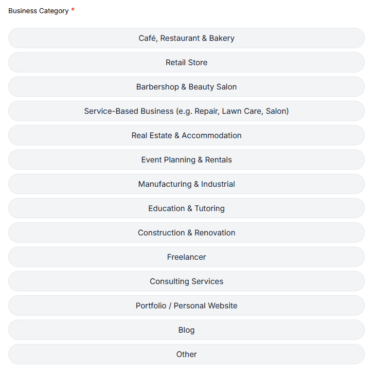 Website builder demo