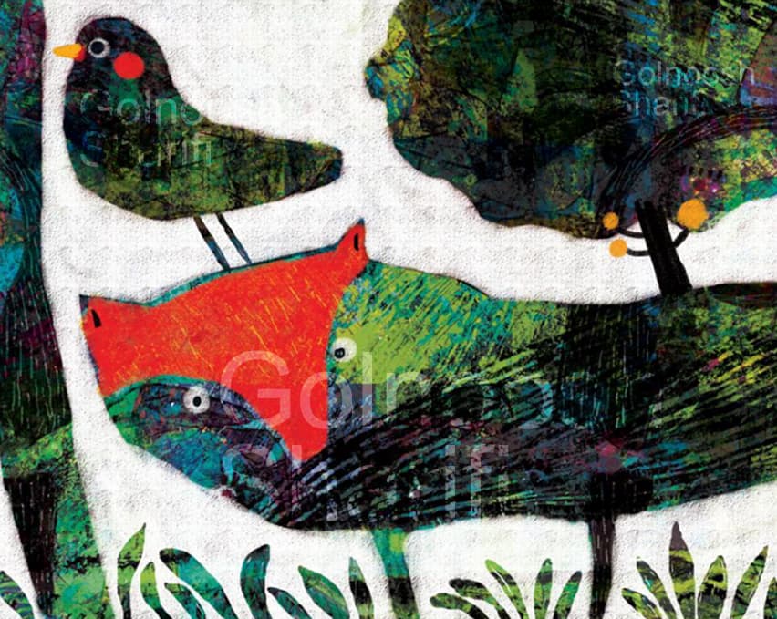 The fox and the crow - Go Illustrator