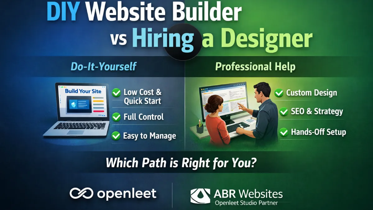 DIY Website Builder vs Hiring a Designer — What’s Right for Small Businesses in 2026? - abrwebsites
