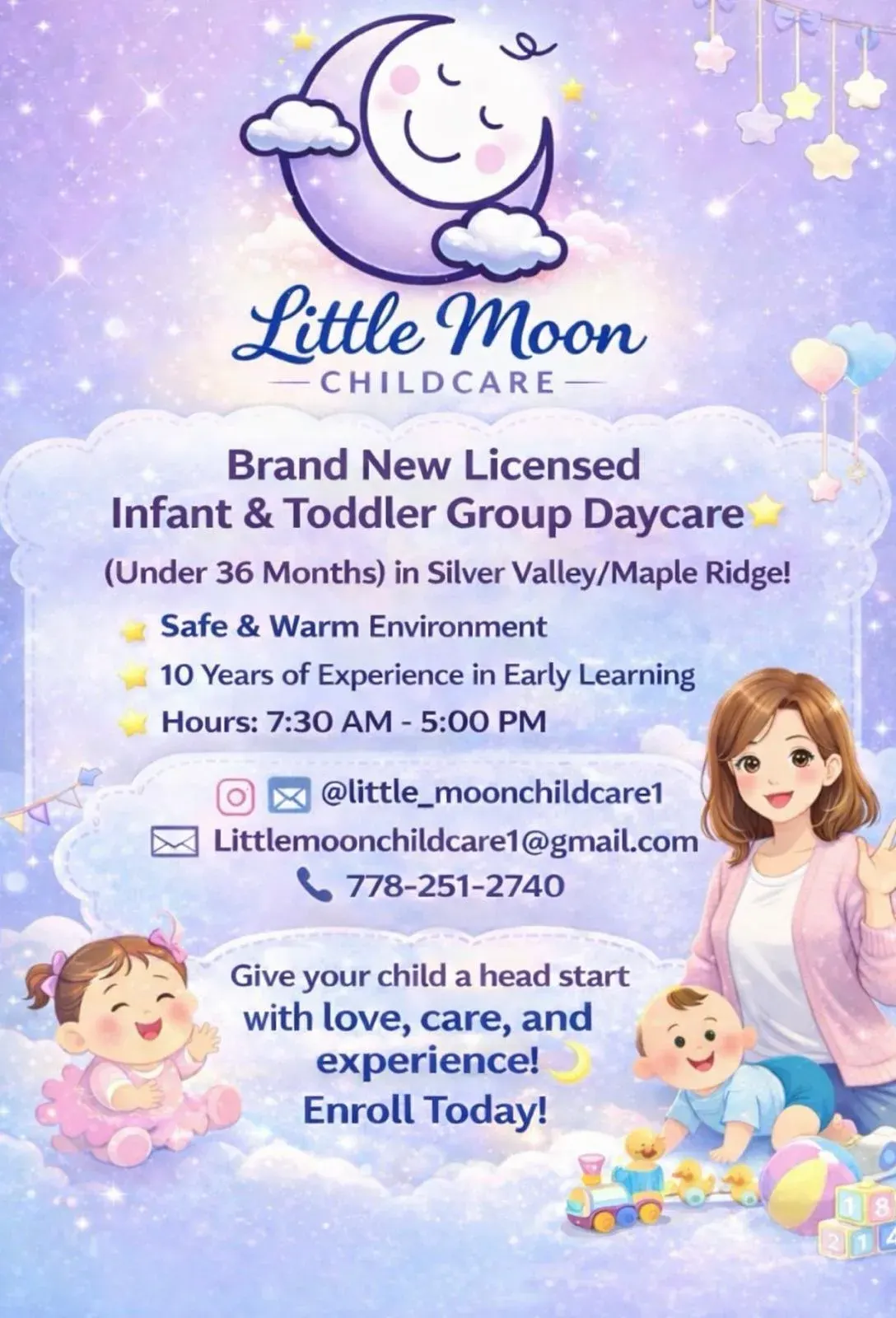 Littlemoon flyer - Little Moon Childcare Ltd