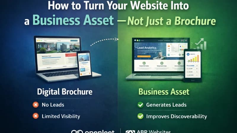 How to Turn Your Website Into a Business Asset — Not Just a Brochure - abrwebsites