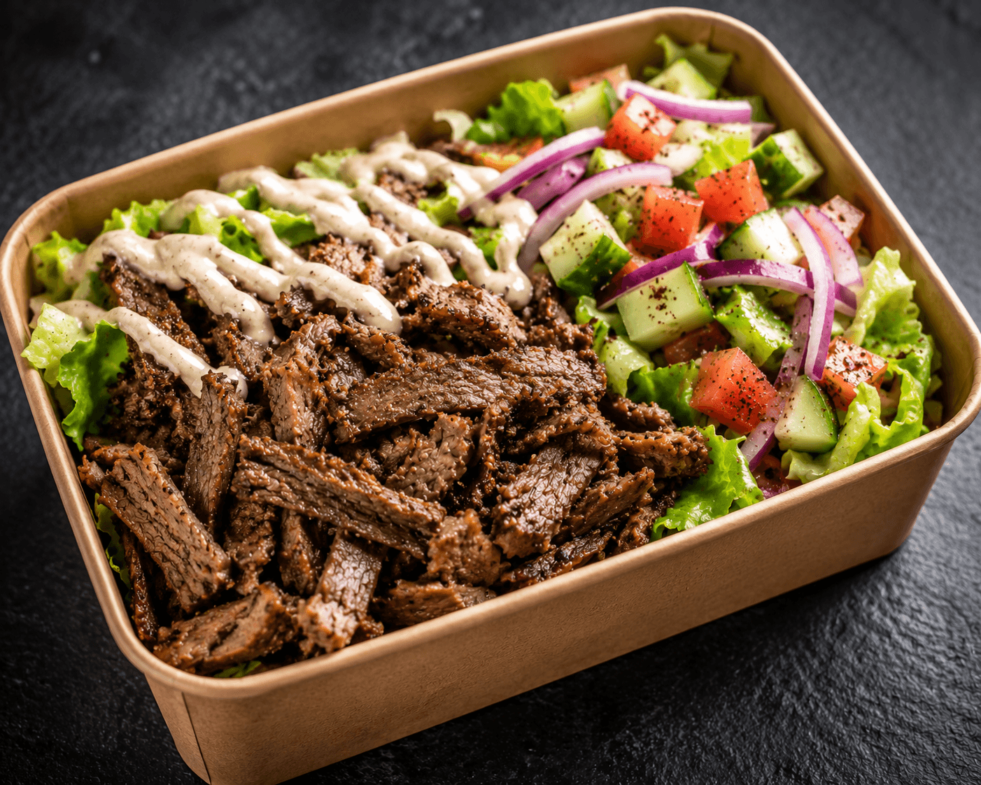 Beef Salad Box - Momo Donair