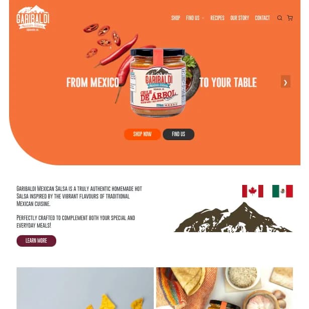 Garibaldi Foods project cover