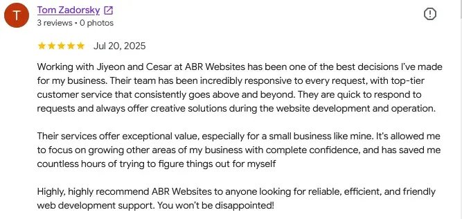 Customer testimonial for ABR PLATFORM INC.